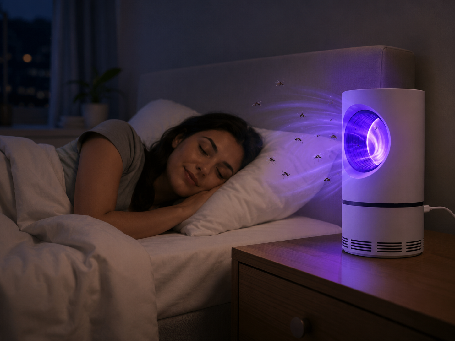 Lámpara Mata Mosquitos USB | Silenciosa, Sin Químicos y 100% Efectiva