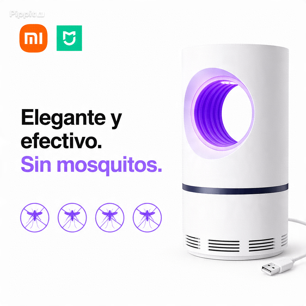 Lámpara Mata Mosquitos USB | Silenciosa, Sin Químicos y 100% Efectiva